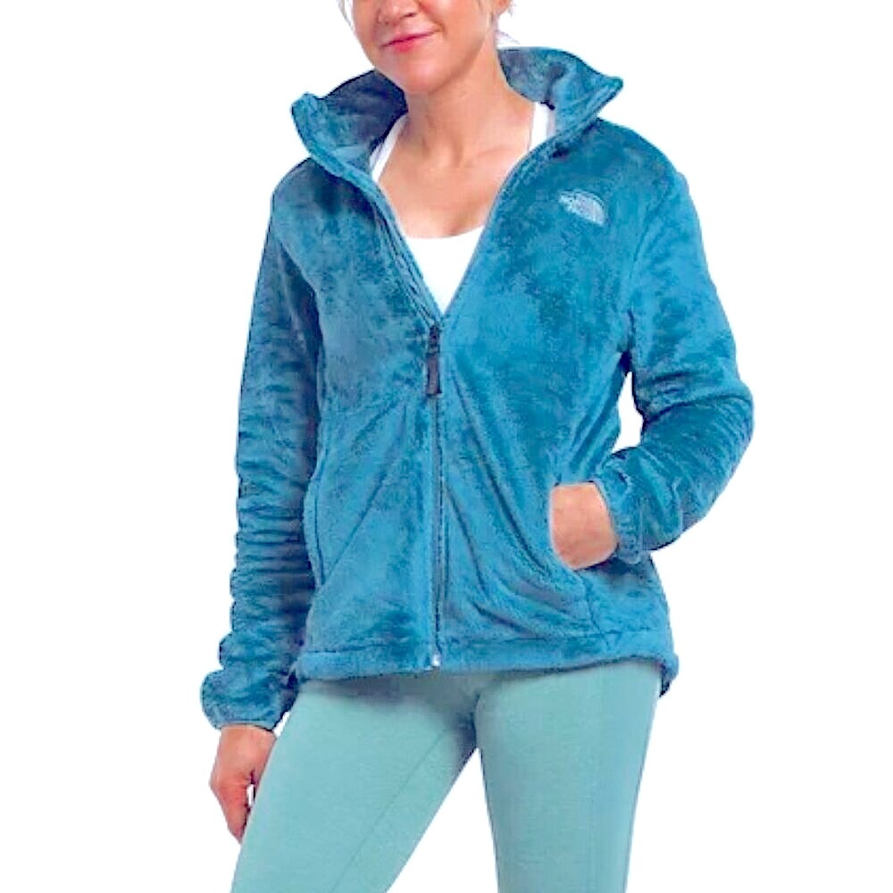 THE NORTH FACE Osito Silken Fleece Full-Zip Jacket Teal S MSRP $100